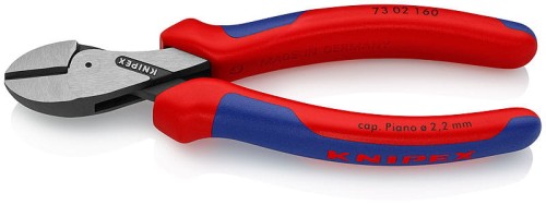 KNIPEX SZCZYPCE TNĄCE BOCZNE X-CUT Z WYSOKIM PRZEŁOŻENIEM 160MM 7302160