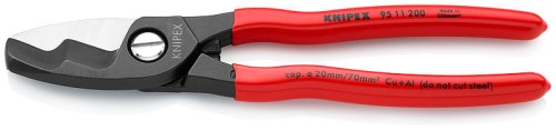 KNIPEX NOŻYCE DO KABLI Z PODWÓJNYM OSTRZEM 70MM2 9511200