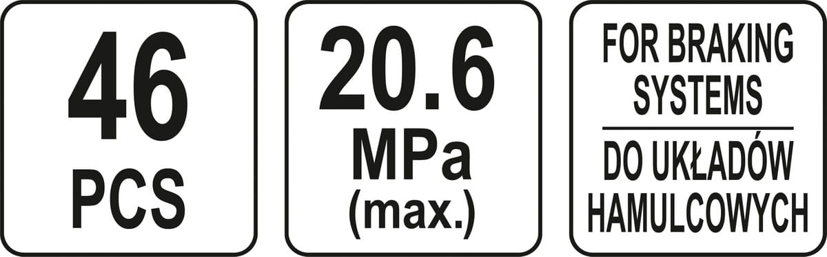 YATO YT-73040 Prüfgerät Bremsdruck