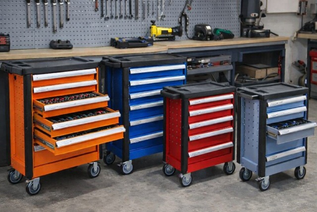 Szafka warsztatowa z wyposażeniem na kółkach – porównanie modeli